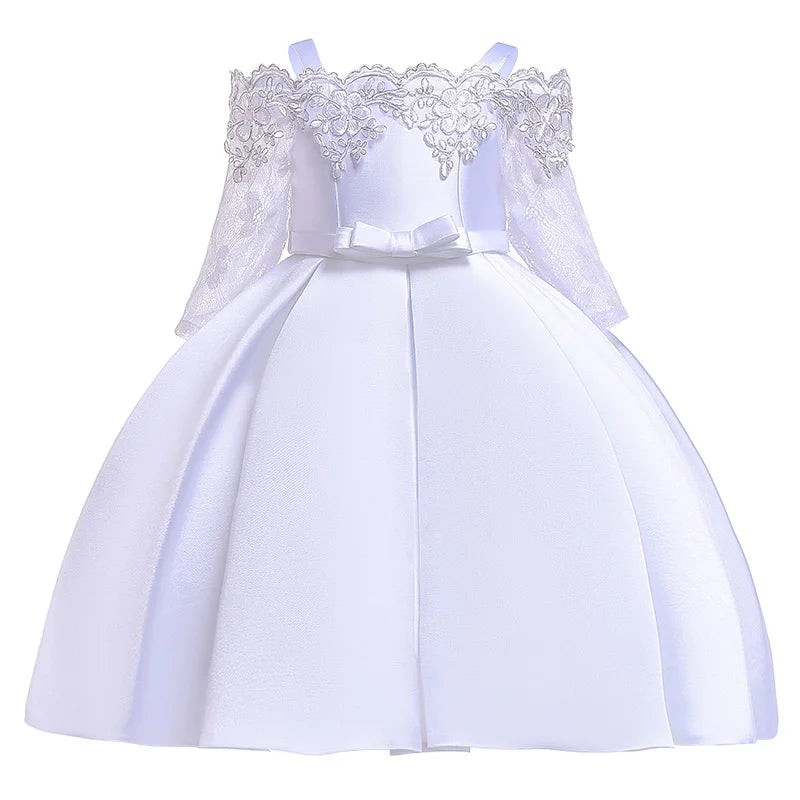 Green Dress For Girls Children Costume Elegant Kids Princess