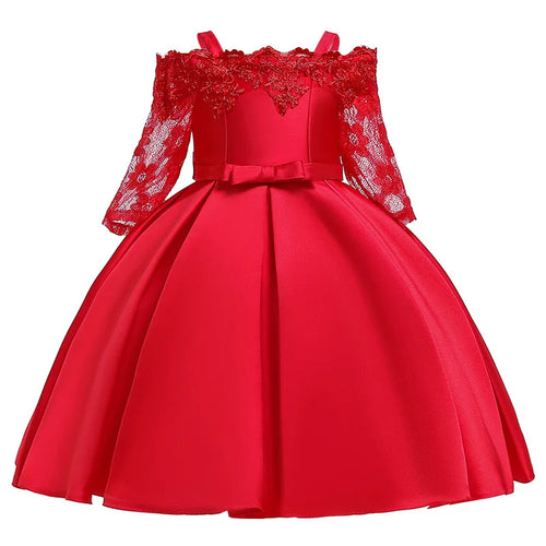 Green Dress For Girls Children Costume Elegant Kids Princess