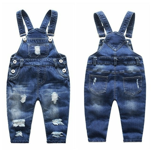 1 5T Kids Jeans Baby Rompers Spring Boys Girls Overalls Bebe Jumpsuit