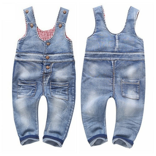 1 5T Kids Jeans Baby Rompers Spring Boys Girls Overalls Bebe Jumpsuit