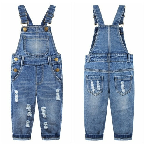 1 5T Kids Jeans Baby Rompers Spring Boys Girls Overalls Bebe Jumpsuit