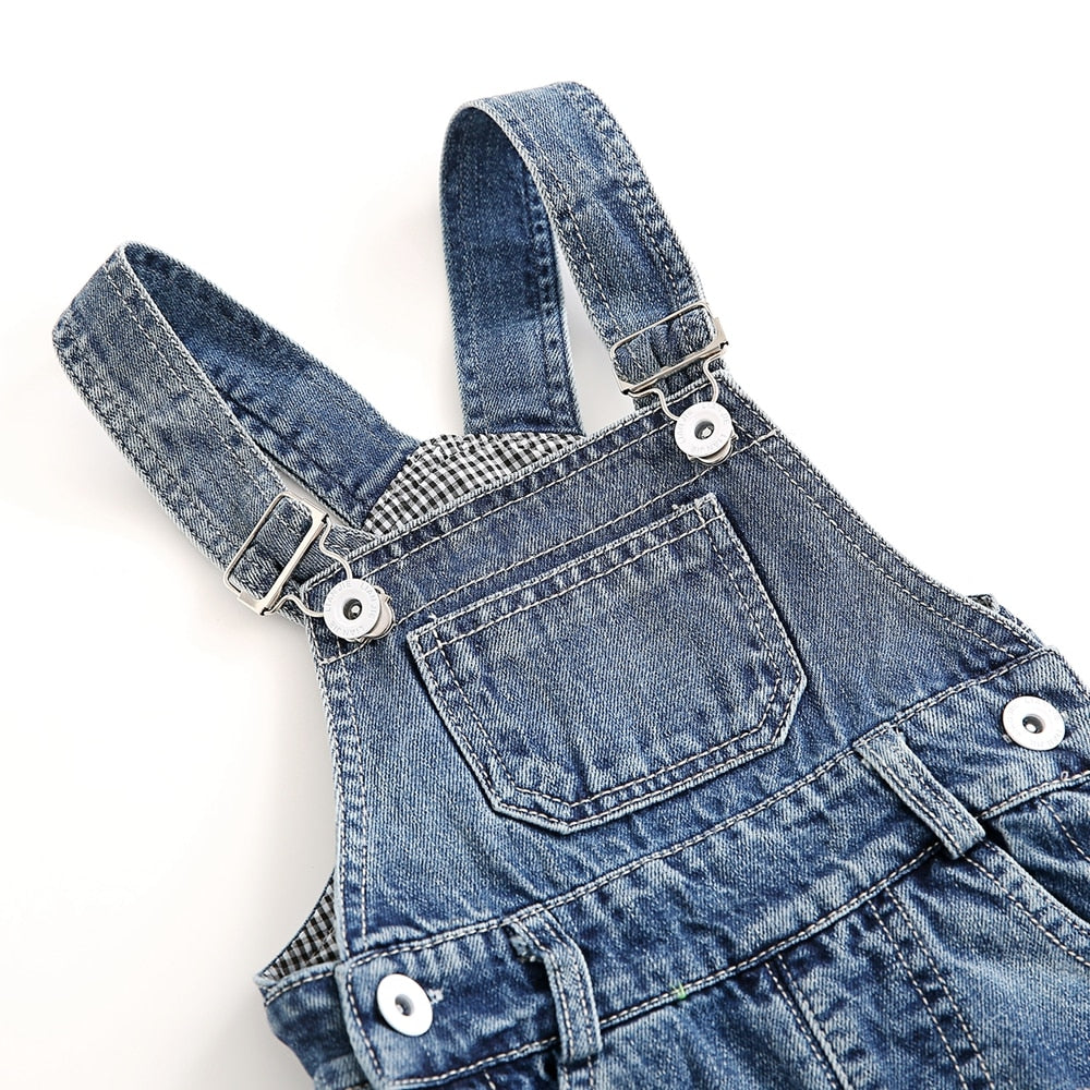 1 5T Kids Jeans Baby Rompers Spring Boys Girls Overalls Bebe Jumpsuit