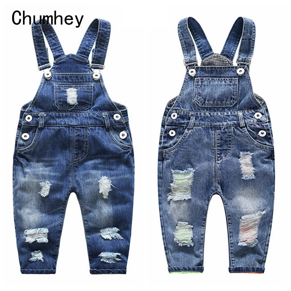 1 5T Kids Jeans Baby Rompers Spring Boys Girls Overalls Bebe Jumpsuit