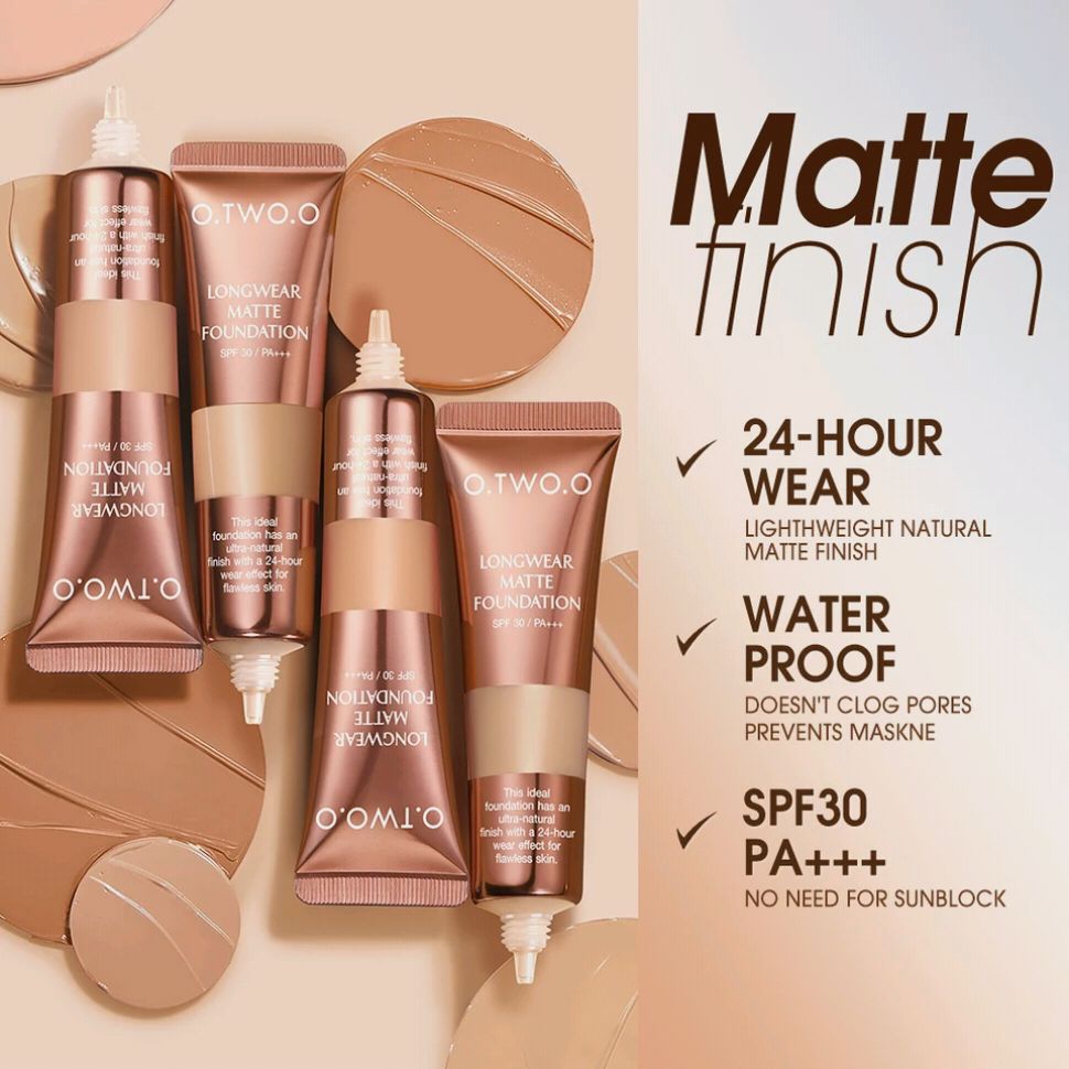 o.two.o matte liquid concealer foundation