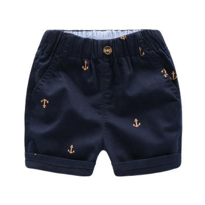 2- 9 Years Children Shorts Toddler Kids Short Pant Summer Cotton Anchor