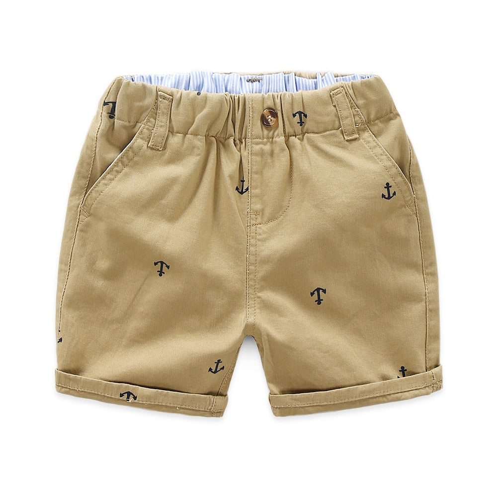 2- 9 Years Children Shorts Toddler Kids Short Pant Summer Cotton Anchor