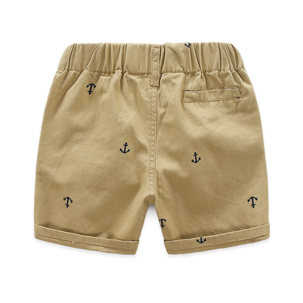 2- 9 Years Children Shorts Toddler Kids Short Pant Summer Cotton Anchor