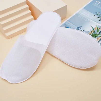 50Pairs Per Pack Disposable Non-Woven Slippers Hotels Homestay Travel