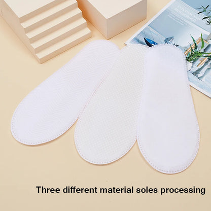 50Pairs Per Pack Disposable Non-Woven Slippers Hotels Homestay Travel