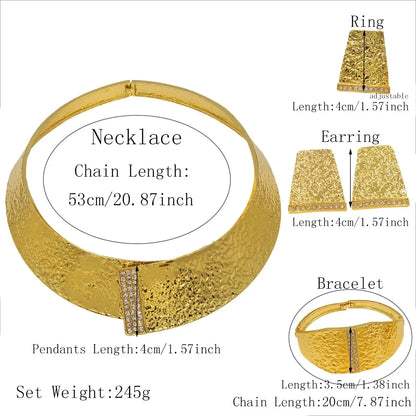 Necklace For Women Gold Plated Brilliant Necklace Round Choke Simple