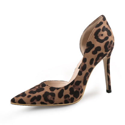 Autumn Sexy Leopard Women Shoes High Heels 6 10CM Elegant Office Pumps