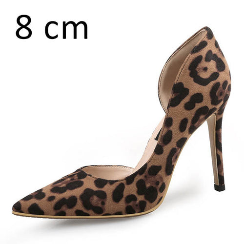 Autumn Sexy Leopard Women Shoes High Heels 6 10CM Elegant Office Pumps