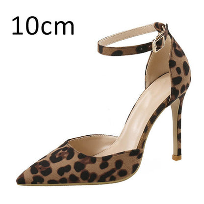 Autumn Sexy Leopard Women Shoes High Heels 6 10CM Elegant Office Pumps