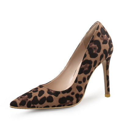 Autumn Sexy Leopard Women Shoes High Heels 6 10CM Elegant Office Pumps