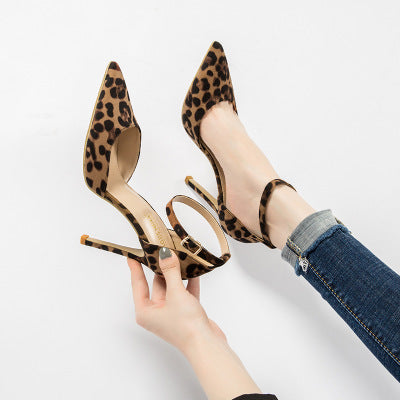 Autumn Sexy Leopard Women Shoes High Heels 6 10CM Elegant Office Pumps