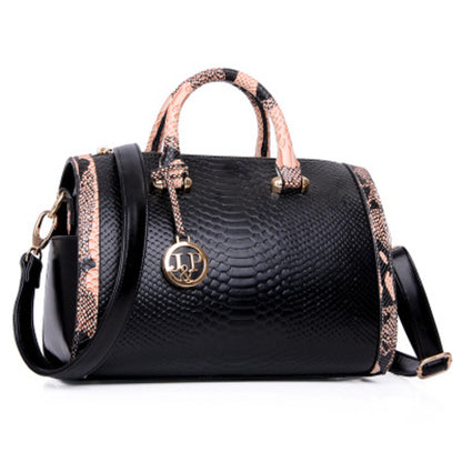 sling bag handbag Large Capacity women hand bag snake Leather