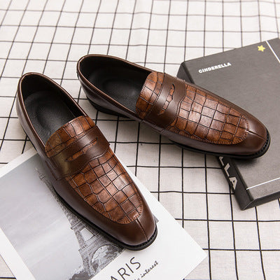 High quality  men's slip on leather dress shoe