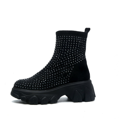 Women's Winter Boots Rhinestone Women Platform Boot