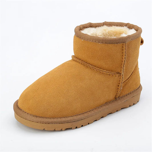 Classic Girls Boys Winter Snow Boots Warm Winter Flat Shoes 2024 New Arrival Australian Children 100% Genuine Leather Shoes