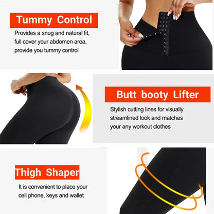 Private Label 2 In 1 Waist Trimmer And Push Up Leggings Fitness High