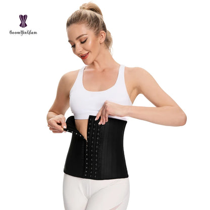 25 Steel Boned Latex Waist Trainer Slimming Sheath Women Corsets