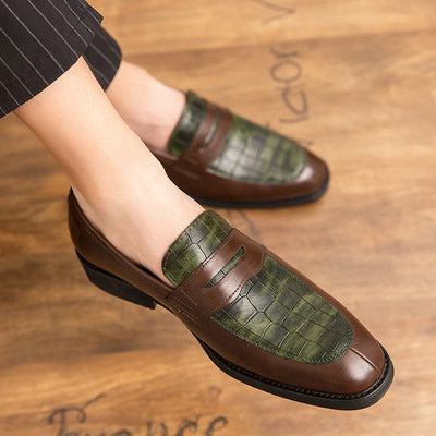 High quality  men's slip on leather dress shoe