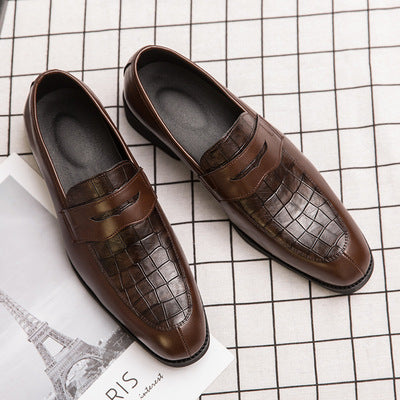 High quality  men's slip on leather dress shoe