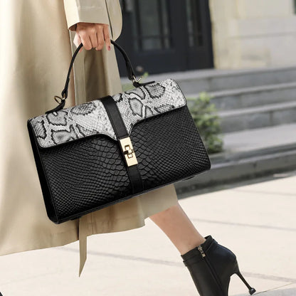 High quality Snake Leather handbag