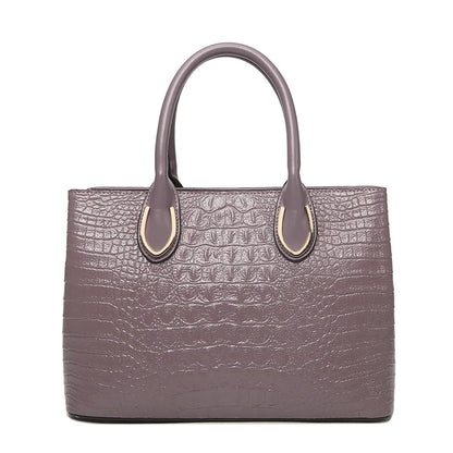 new design Crocodile handbag women High quality pu leather