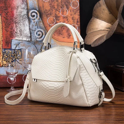 New fashion female real leather handbag wild top layer cowhide