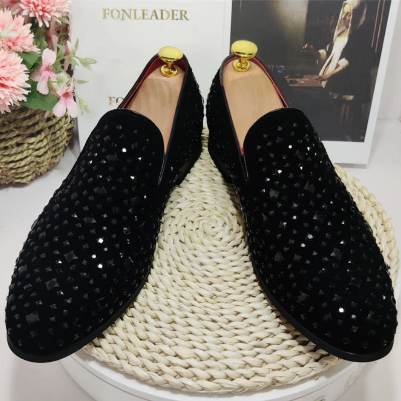 Diamond stones high quality  Formal Leather shoe