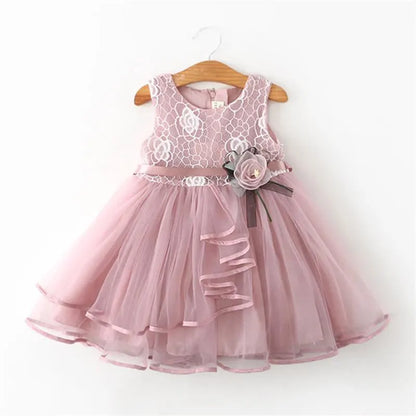 Baby Girls Dress Casual Costume Kids Dresses For Girls Flower Baby