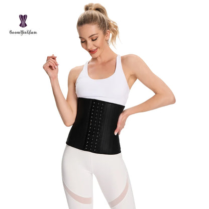 25 Steel Boned Latex Waist Trainer Slimming Sheath Women Corsets