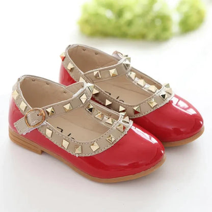 Girls Shoes Spring Children Shoes Girl Rivets Princess Autumn Toddler