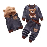 Kids Plush Velvet Jackets Boys Girls Fleece Coats Children's Autumn Winter Padded Outerwear Teenager Warm Clothing 2-12 Years