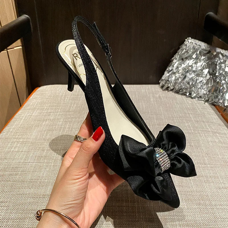 New Female Spring Autumn High Heels Stilettos Women Pointed-toe