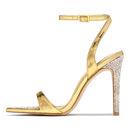 Fashion Open Toe Crystal Bordered New Ankle sandals