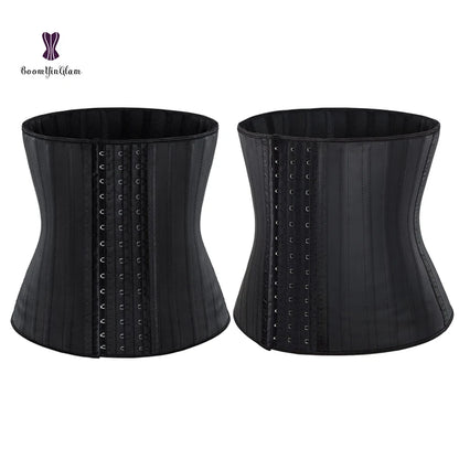 25 Steel Boned Latex Waist Trainer Slimming Sheath Women Corsets