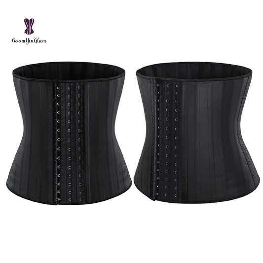 25 Steel Boned Latex Waist Trainer Slimming Sheath Women Corsets