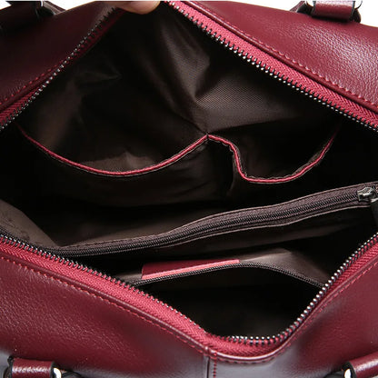 female leather handbag tote bag