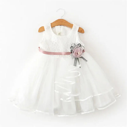 Baby Girls Dress Casual Costume Kids Dresses For Girls Flower Baby