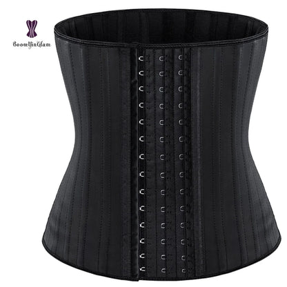 25 Steel Boned Latex Waist Trainer Slimming Sheath Women Corsets