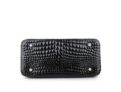 Cowhide High Quality Crocodile Hand Bag Branded Pure Big