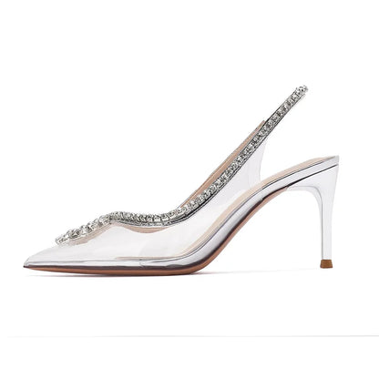 High Heel Sandals New Transparent Crystal Summer Sandals Women