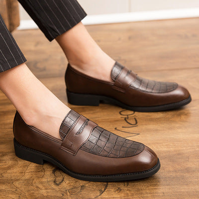 High quality  men's slip on leather dress shoe