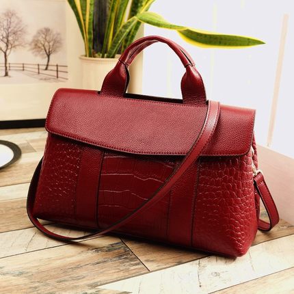 fashion shoulder bags leather alligator ladies handbag women bag