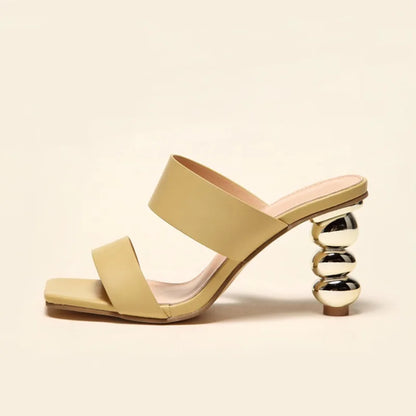 summer fashion electroplating  sandals high heels women