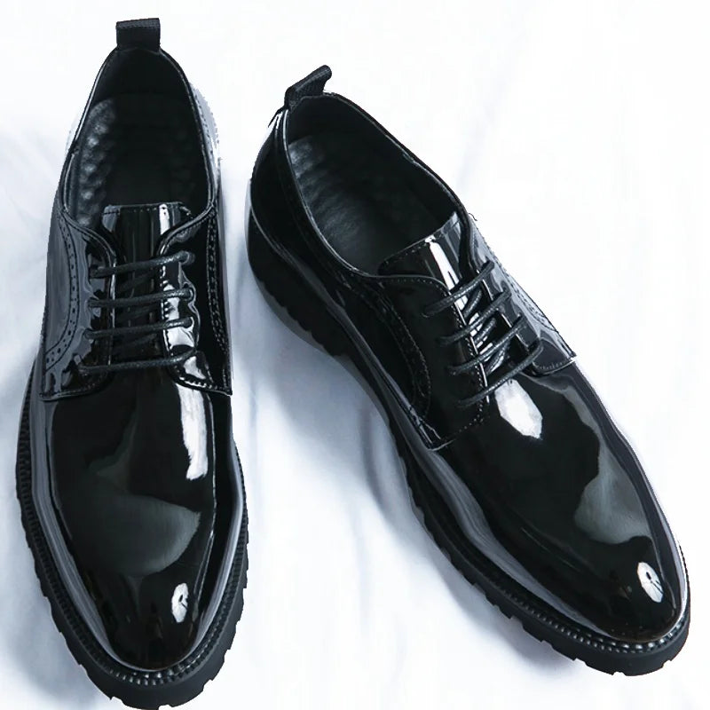 Pointy Toe Good Looking Men Dress Shoes Oxfords Lace Up Classic