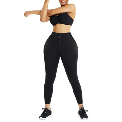 Private Label 2 In 1 Waist Trimmer And Push Up Leggings Fitness High