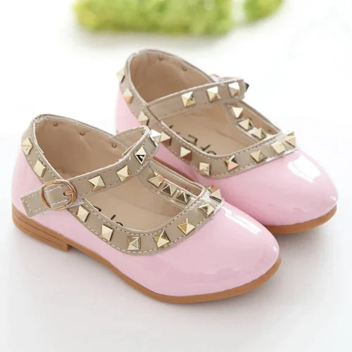 Girls Shoes Spring Children Shoes Girl Rivets Princess Autumn Toddler